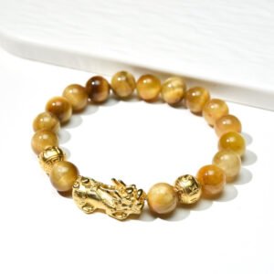 Gold Tiger Eye Pixiu Bracelet